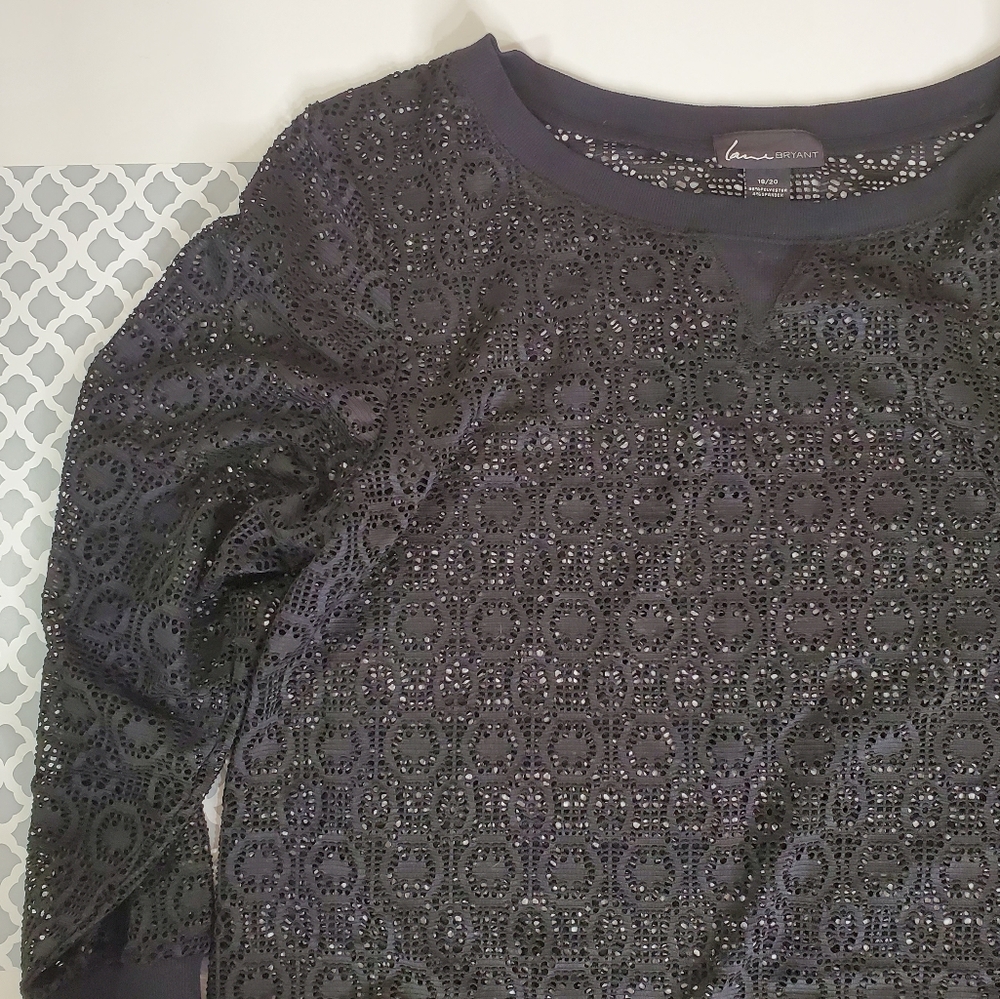 Lane Bryant Sheer long sleeve